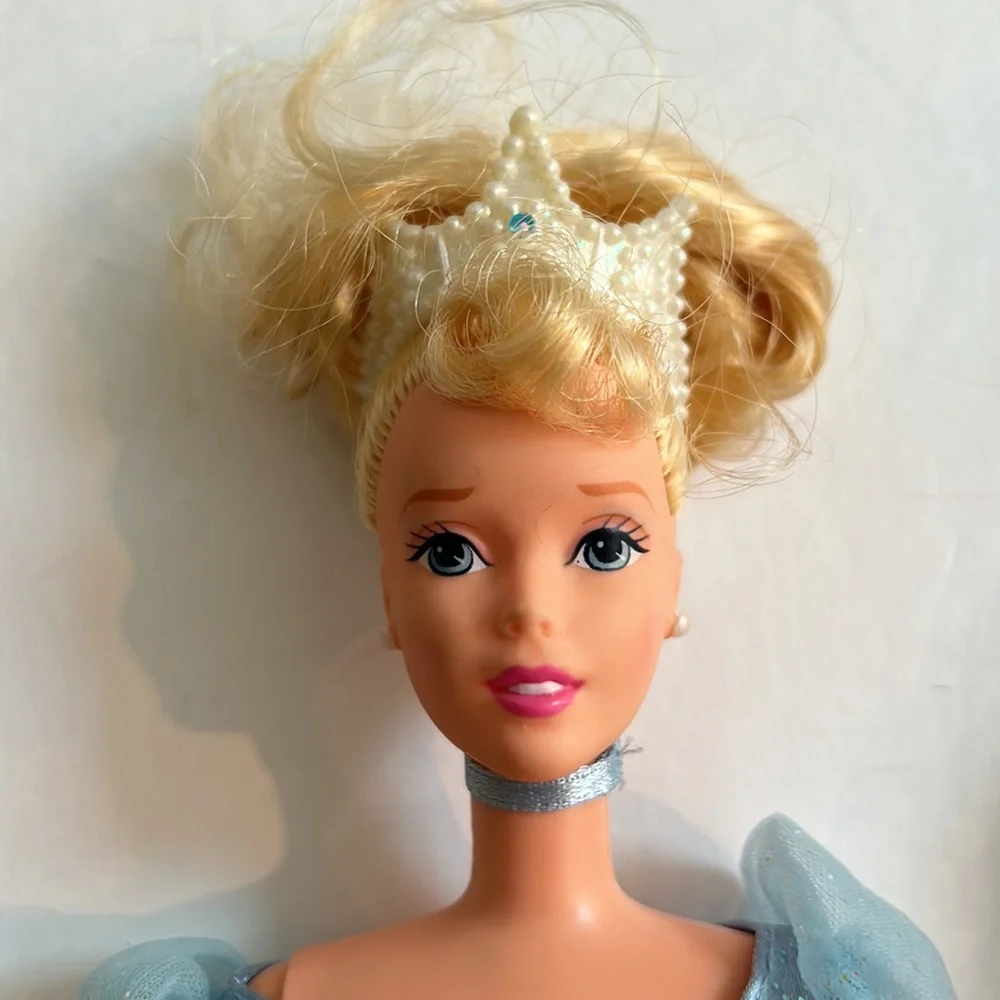 5 vintage collectible Barbie dolls Belle Cinderella Rapunzel Bride Princess